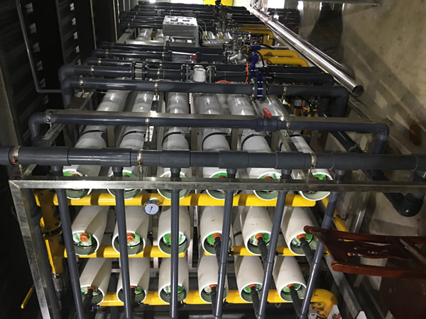 宮奇超濾膜在浙江平望某印染廠印染廢水處理達到3000噸每天